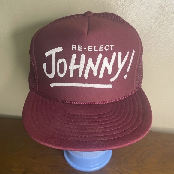 Vintage 90s Nissin Cap Rope/Foam/Mesh Trucker  Snapback Hat/Cap Politics - Picture 2 of 9